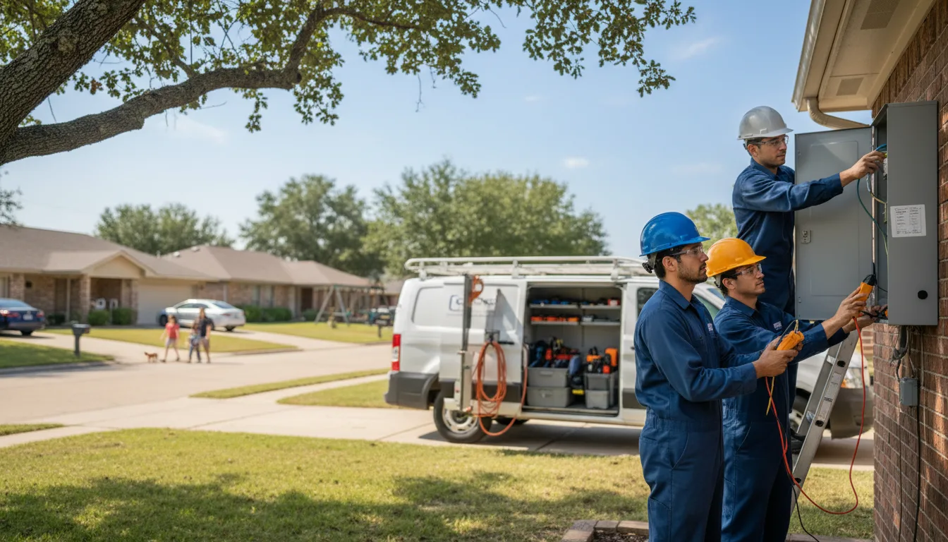 Certified electrician providing emergency electrical services in Cornell, WI